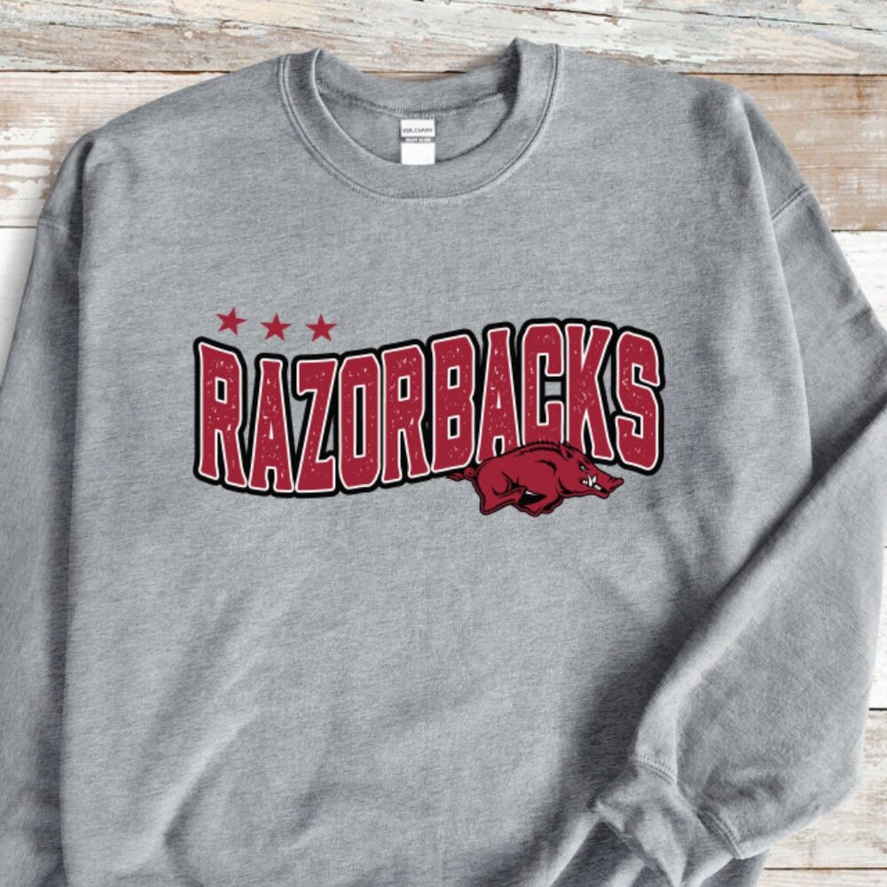 NEW - Arkansas Razorbacks Crewneck Sweatshirt Unisex